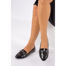 Fox Shoes Siyah Kadın Babet G290010008 Siyah