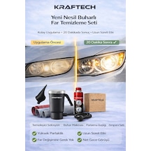 Kraftech Buharlı Araba Far Temizleme Far Parlatma Seti