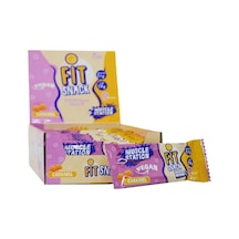 Muscle Station Fit Snack Vegan Protein Bar Caramel 40 Gr 24 Adet