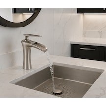 Şelale Nikel Lavabo Bataryası