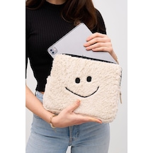 Mussen Smile Tablet Kılıfı 10 & 11 İnç Uyumlu Bej