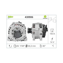 Ford Connect Sarj Dinamosu 1.6 Tdci 2014-2017 Valeo 439906