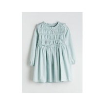 LC Waikiki Alıta Cıty Farkıyla Lcw Kids Mavi Oval Yaka Kız Çocuk Elbise Mavi - 928242580 Mavi