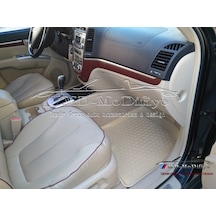Hyundai Santa Fe Bej 3D Havuzlu Paspas. 2012-