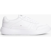 Tommy Hilfiger Modern Hafif Tabanlı Deri Erkek Sneaker Fm0fm05529ybs Beyaz