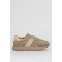 Lufian 122230034 Doris Kadın Hakiki Deri Klasik Sneaker Camel Camel