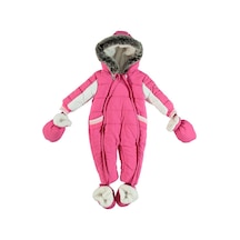 Dear Enika Monaroza Kız Bebek Kışlık Pembe Kozmonot Bebek Tulumu 19-905 001