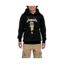 Zepplin Giyim Metallica One Siyah Çocuk Kapşonlu Sweatshirt