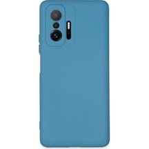 Newface Xiaomi Mi 11t Pro Kılıf Nano İçi Kadife Silikon - Mavi