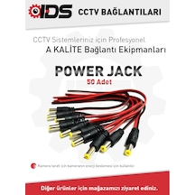 Ids - 50 Adet - Power Jack Güvenlik Kamerası