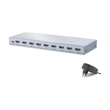 Hadron Hdx1430 Hdmı Splitter Edıd 4k 60 Hz 1 Giriş 8 Çıkış Gri Kdo