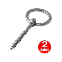 6mm Halkalı Vida Kilit Salıncak Tavan Duvar Askısı -2 Adet 6