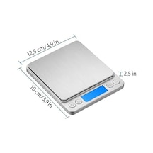 Dijital Hassas Terazi 3 Kg/0.1g Lcd Ekranlı, Şeffaf Kapaklı, Paslanmaz Çelik Platform, Takı, İlaç, Laboratuvar Ve Mutfak İçin Açık Bej