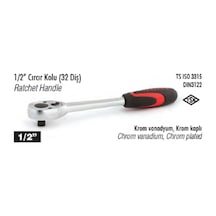 İzeltaş 1/2 Cırcır Kolu 32 Diş 1513060032