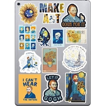 Make Art Temalı Sticker Seti Laptop Ajanda Pc Tablet Telefon Defter Etiket Bullet Journal Diğer
