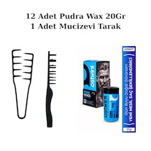Ostwint Profesyonel Saç Şekillendirici Pudra Wax 20gr X12 Adet Mavi & Mucizevi Tarak