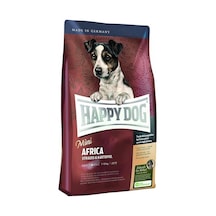 Happy Dog Mini Africa Deve Kuşu Etli ve Patatesli Küçük Irk Yetişkin Köpek Maması 4 KG