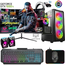 Xaser XSR534 i5-3470 16 GB 512 GB M.2 NVMe SSD 4 GB GTX1050 Ti 24" Free Dos Masaüstü Oyuncu Bilgisayarı