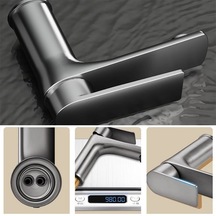 Treasure Siyah Kalınlaşmış Paslanmaz Çelik Banyo Lavabo Musluk