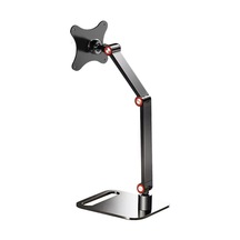 Sones Taşınabilir Vesa Monitör Standı Yüksekliği Ayarlanabilir Döner Masa Montajı 17 İnç Ekranlar İçin Siyah