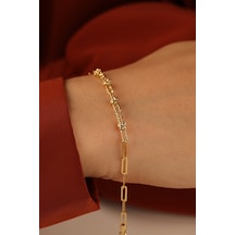Çgk Çiğdem Gürel Kuyumculuk Ataçlı Altın Bileklik Gold