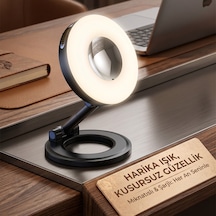 Kompakt Canlı Yayın Ve Güzellik Işığı - Magsafe Uyumlu Manyetik Tasarım