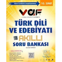 10.Sınıf Türk Dili ve Edebiyatı Akıllı Soru Bankası -  Vaf Yayınları