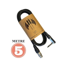 Mikrofon Kablosu 5m Stüdyo Condenser Mikrofon Kablosu Xlr Dişi/L Konnector Kablosu