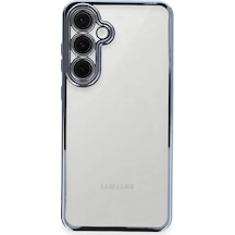 Newface Samsung Galaxy S24 Fe Kılıf Razer Lensli Silikon - Lacivert