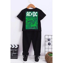 Uyguntarz Çocuk Acdc Alt - Üst Eşofman Takımı Siyah