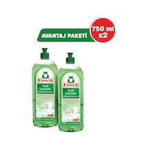 Frosch Yeşil Limonlu Elde Sıvı Bulaşık Deterjanı 2 x 750 ML