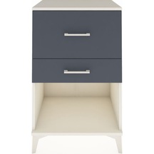 Hyperion Komodin 2 Çekmeceli 60x44x96 Aytaşı-antrasit Aytaşı