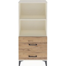 Arges Dolap 2 Raflı 2 Çekmeceli 60x30x134 Aytaşı-çam Aytaşı