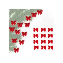 Yılbaşı Kadife Fiyonk Süs, 5,5 Cm X 12 Adet