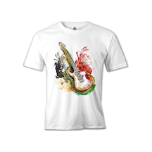 Gitar Colors Beyaz Erkek Tshirt
