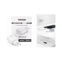 Rose Rtc-20 20w Ultra Hızlı / Usb-c Seyahat Hızlı Güç Şarj Cihazı