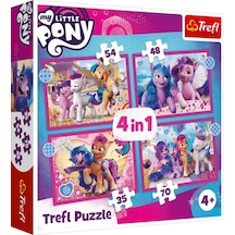 Trefl Sevimli Ponyler 4'lü 35+48+54+70 Parça Puzzle