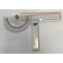 Çizim Cetveli Açıölçer / T Cetvel / Cetvel 3 Ü Bir Arada Şeffaf