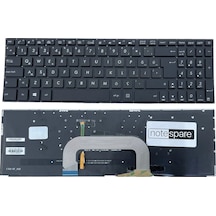 Asus Uyumlu Vivobook Pro 17 N705ud-gc078t, 17 N705ud-gc079t Işıklı Klavye Siyah Tr