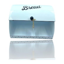 Bolisaras Beyaz Metal Ekmek Sepeti Ekmek Kutusu Kapaklı Ekmek Dolabı Ekmeklik
