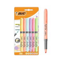 Intensity Highlighter Grip Pastel Marker Fosforlu Kalem 6'li Blister, Su Bazlı Mürekkep, 6 Pastel Renk, Kauçuk Tutaç Genel