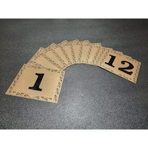 Kapı Numarası 10X12 Cm Yapışkanlı No 1'Den 12 E