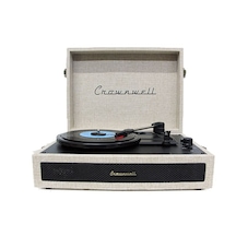 Crownwel 03 33-45-78 'Lik Plak Çantalı Bluetooth Pikap Krem