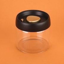 Arow Frasco Vakumlu Saklama Kavanozu - Şeffaf / Siyah - 500 Ml Şeffaf / Siyah