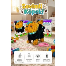 Vardem Oyuncak Tasma Kumandalı Yürüyen Havlayan Ve Kuyruk Sallayan Peluş Köpek Çok Renkli
