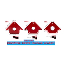 Mıknatıslı Kaynak Gönyesi Set 3 Lü Manyetik Açılı Kaynak Tutucu