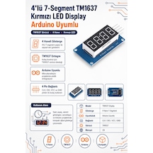 4 Lü 7-segment Tm1637 Kırmızı Led Display Modülü Arduino Uyumlu Dijital Gösterge