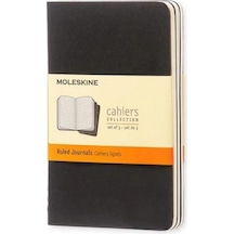 Moleskine Çizgili Cahier Not Defteri 3 Lü Set L Boy Siyah