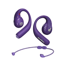 By Anker, Aerofit Pro, Güvenli Uyum, Ergonomik Tasarım, Ldac İle Zengin Ses, Bluetooth 5.3, Ipx5 Suya Dayanıklı, 46 Saat Çkablosuz Kulaklıklar, Mor