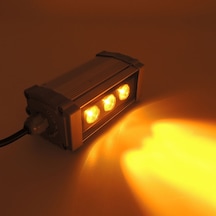 Led Aydınlatma Wall Washer Duvar Boyama 10 Cm 3w Amber